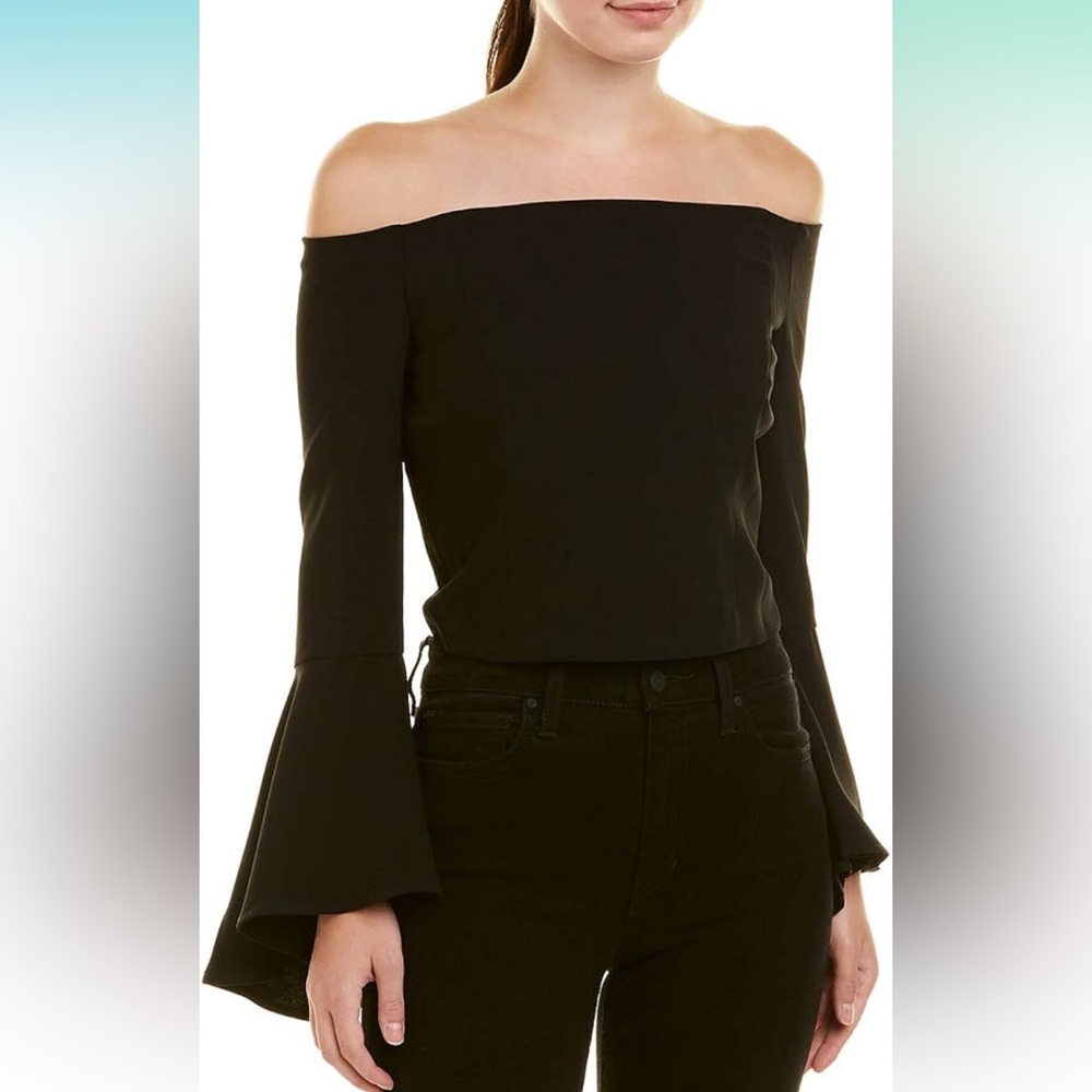 Bardot Solange bell sleeve off the shoulder XS